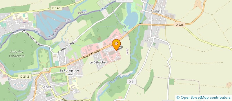 localisation de l'entreprise EML à ANET