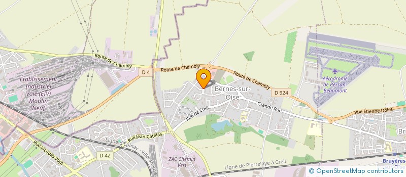 localisation de l'entreprise EML à BERNES-SUR-OISE