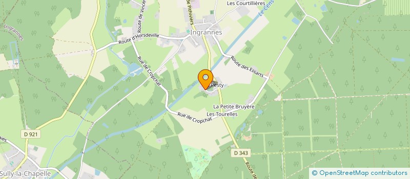 localisation de l'entreprise EML  INGRANNES