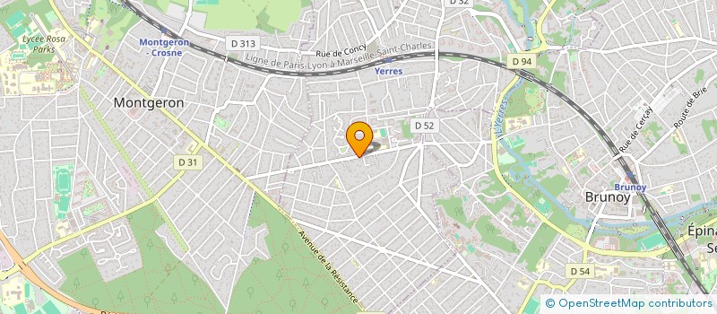 localisation de l'entreprise EML  YERRES