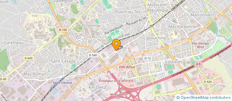 localisation de l'entreprise EML  NIMES