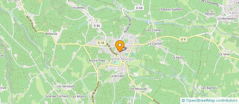 localisation de l'entreprise EML  VILLIE-MORGON