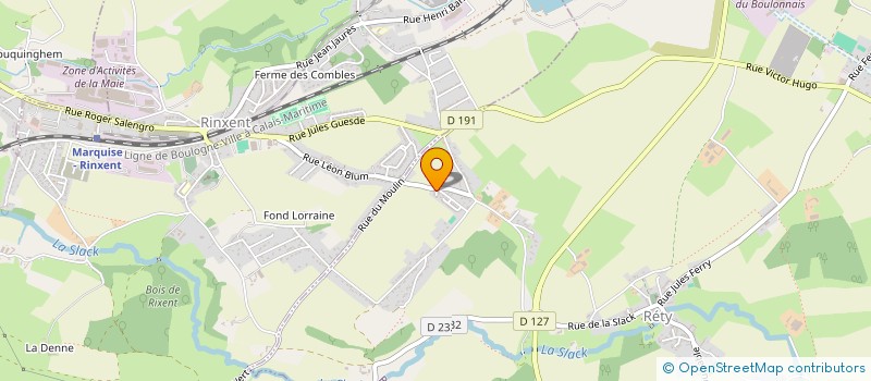 localisation de l'entreprise EML AMENAGEMENT EXTERIEUR  RETY