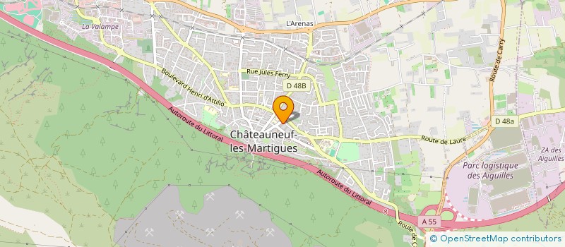 localisation de l'entreprise EML DRONE SERVICES à CHATEAUNEUF-LES-MARTIGUES