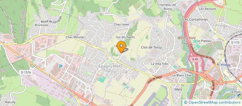 localisation de l'entreprise EMLA PHARM  EPAGNY METZ-TESSY