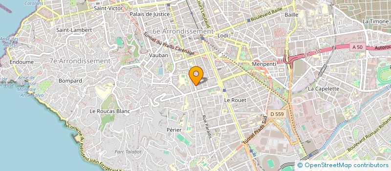 localisation de l'entreprise EMLAB INVEST à MARSEILLE
