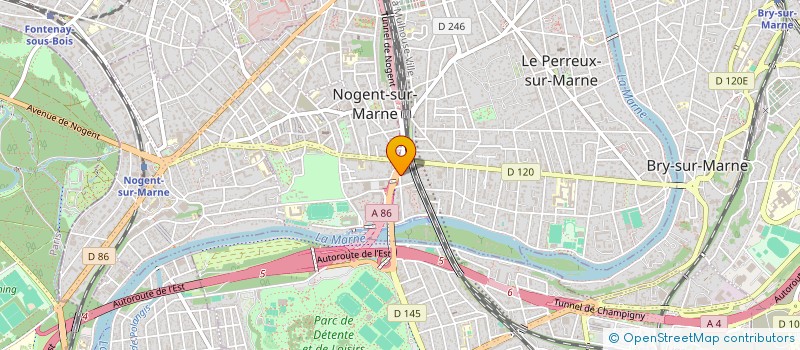 localisation de l'entreprise EMLAK à NOGENT-SUR-MARNE
