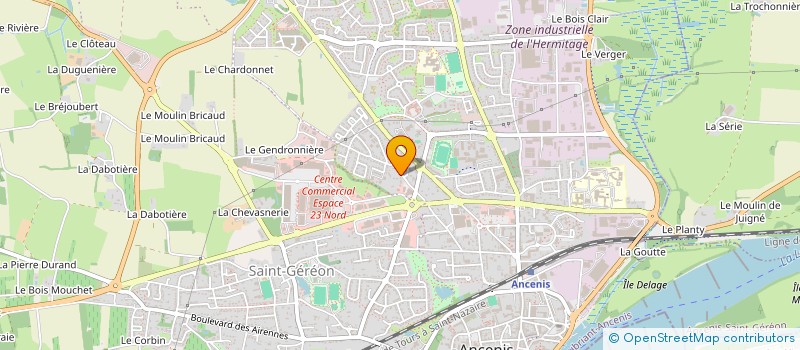 localisation de l'entreprise EMLE CUISINES à ANCENIS-SAINT-GEREON