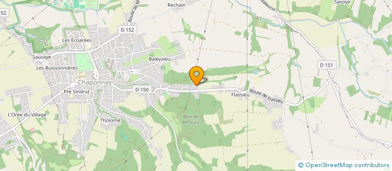 localisation de l'entreprise EMLG  CHAPONNAY