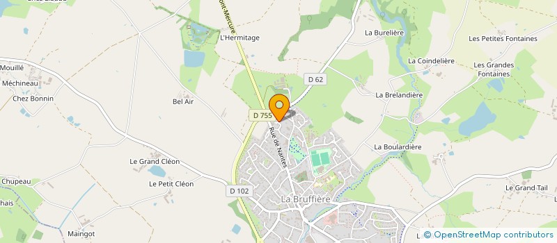 localisation de l'entreprise EMLY  LA BRUFFIERE