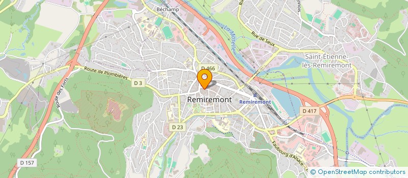 localisation de l'entreprise EMM à REMIREMONT