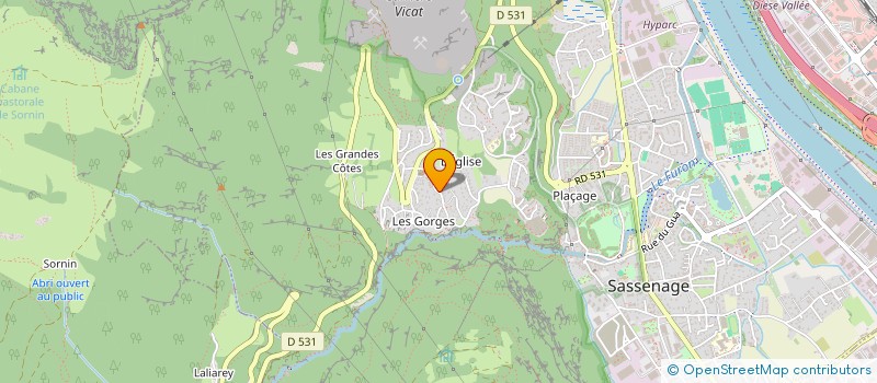 localisation de l'entreprise EMM  SASSENAGE