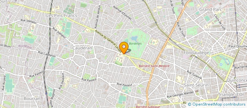 localisation de l'entreprise EMM'AIR à BORDEAUX