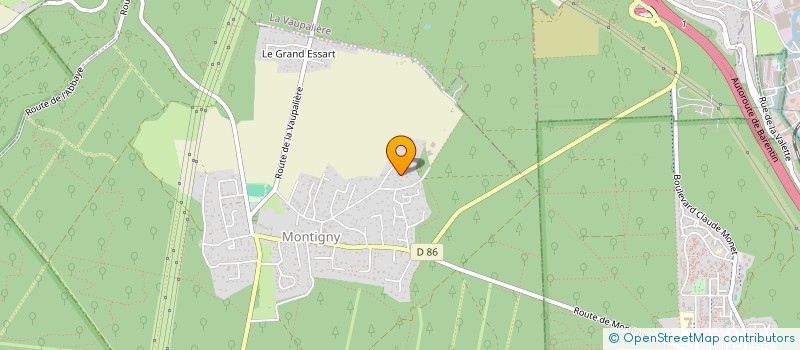 localisation de l'entreprise EMM-RA DEVELOPPEMENT  MONTIGNY