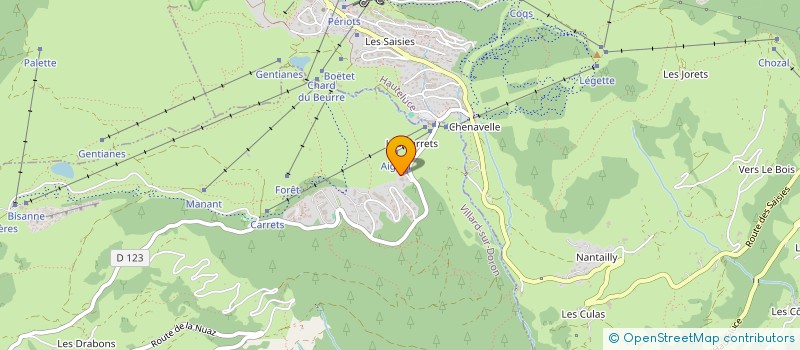 localisation de l'entreprise EMM SKIS PARTENAIRES  VILLARD-SUR-DORON