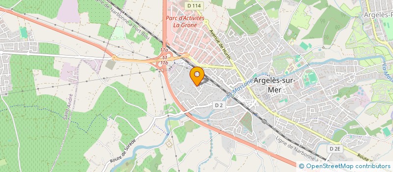 localisation de l'entreprise EMMA à ARGELES-SUR-MER