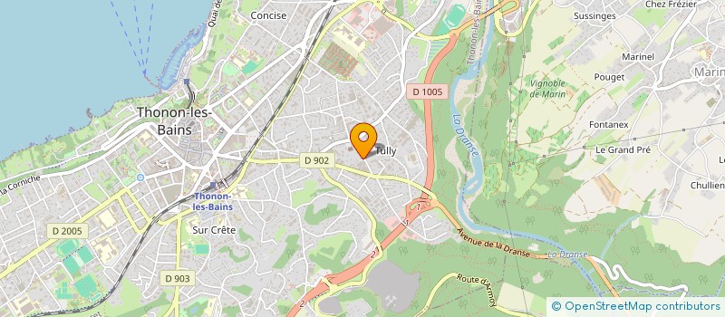 localisation de l'entreprise EMMA à THONON-LES-BAINS