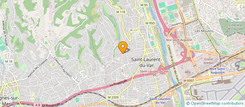 localisation de l'entreprise EMMA à SAINT-LAURENT-DU-VAR