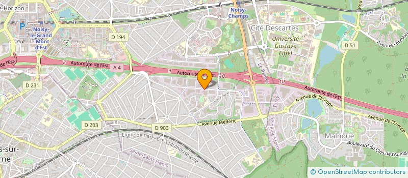 localisation de l'entreprise EMMA  NOISY-LE-GRAND