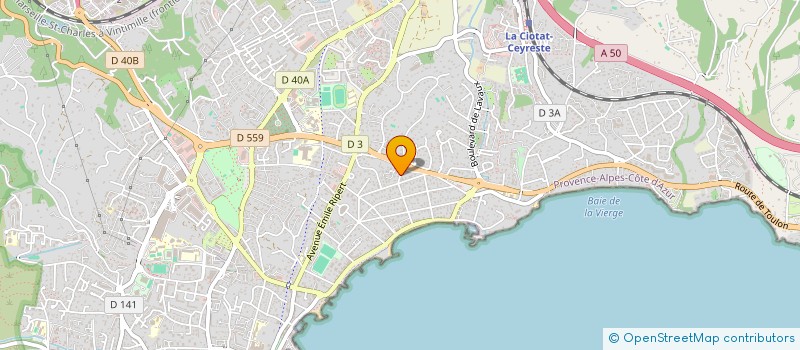 localisation de l'entreprise EMMA 76  LA CIOTAT