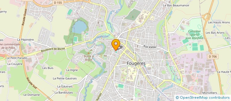 localisation de l'entreprise EMMA  FOUGERES