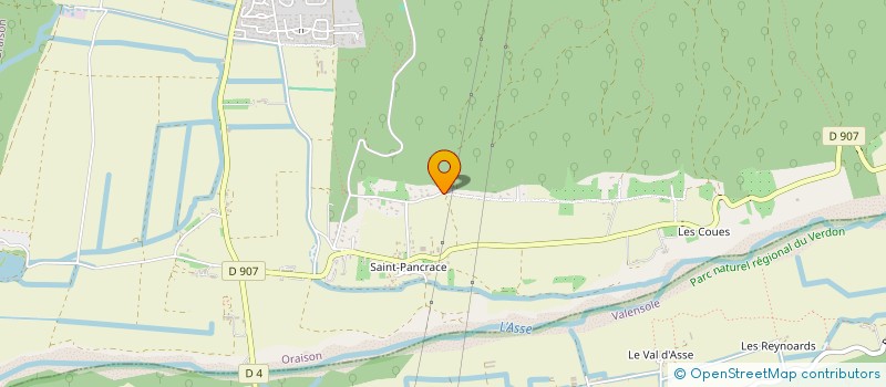 localisation de l'entreprise EMMA  ORAISON