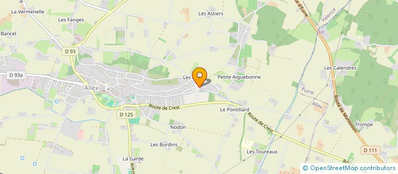 localisation de l'entreprise EMMA  ALLEX