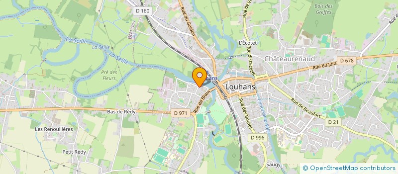 localisation de l'entreprise EMMA à LOUHANS