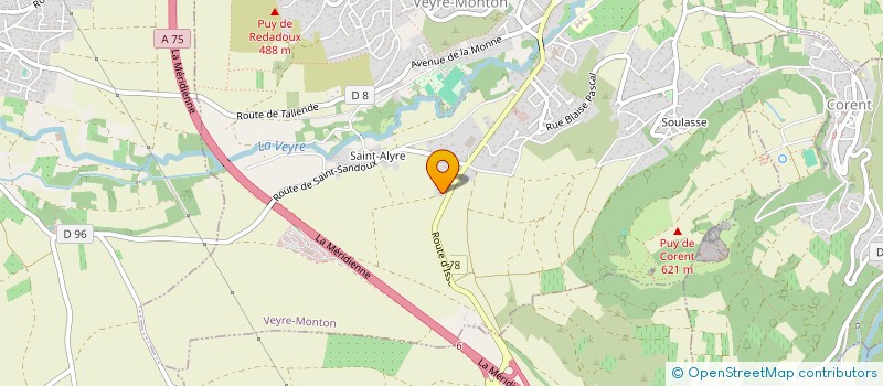 localisation de l'entreprise EMMA  VEYRE-MONTON