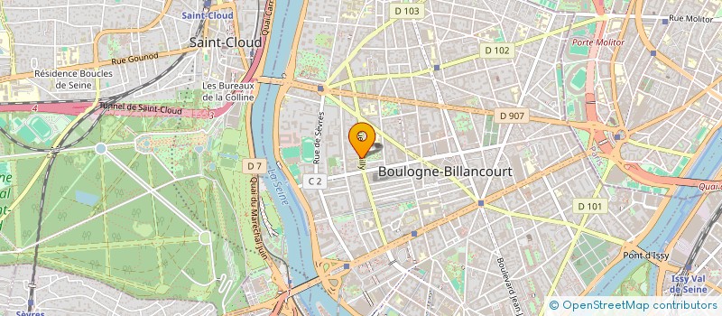 localisation de l'entreprise EMMA 97 à BOULOGNE-BILLANCOURT