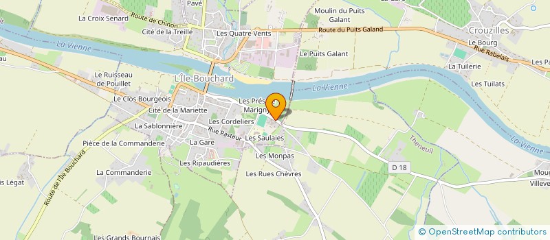 localisation de l'entreprise EMMA CENTRE LOIRE  L'ILE-BOUCHARD