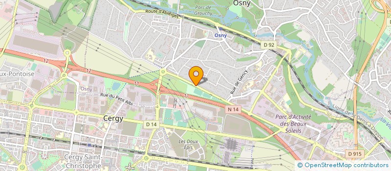 localisation de l'entreprise EMMA CHAUFFEUR PRESTIGE  OSNY