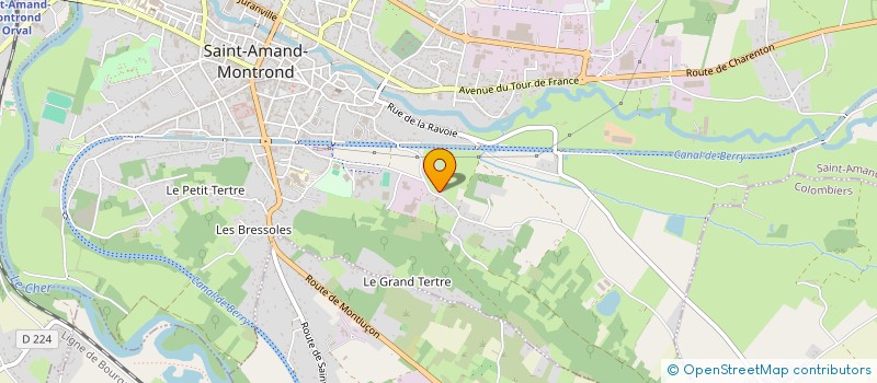 localisation de l'entreprise EMMA COMPETITION  SAINT-AMAND-MONTROND