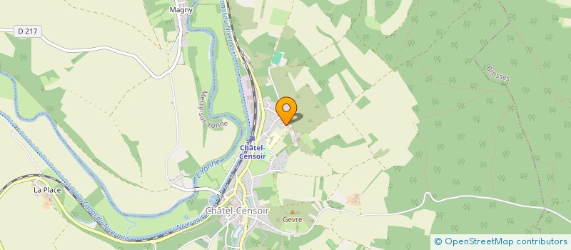 localisation de l'entreprise EMMA D  CHATEL-CENSOIR