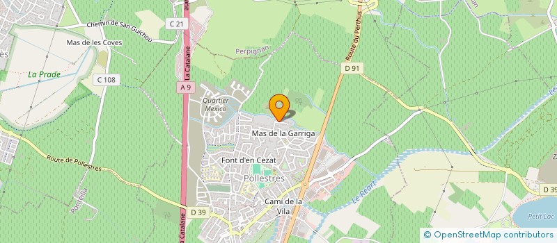 localisation de l'entreprise EMMA DEDOURGE  POLLESTRES