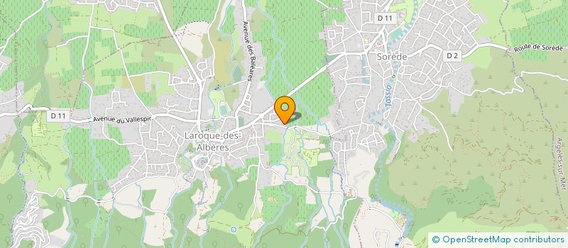 localisation de l'entreprise EMMA ET FLO  LAROQUE-DES-ALBERES