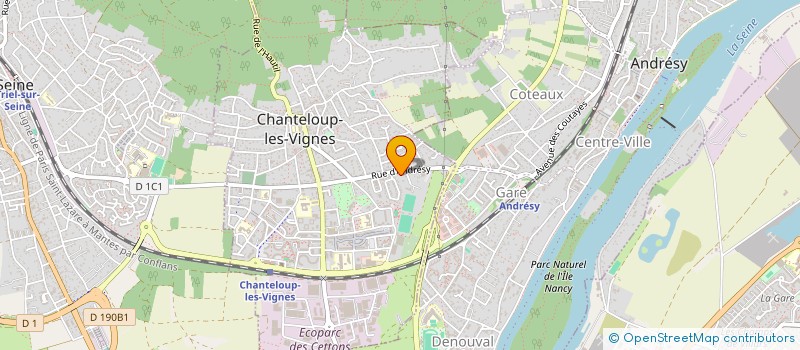 localisation de l'entreprise EMMA ET LILLY FLEURISTE  ANDRESY