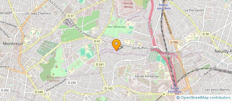 localisation de l'entreprise EMMA IN ALPHA à MONTREUIL