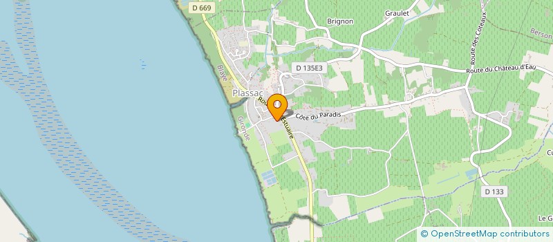 localisation de l'entreprise EMMA INVEST  PLASSAC