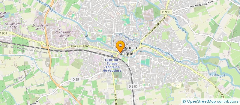 localisation de l'entreprise EMMA & JU  L'ISLE-SUR-LA-SORGUE