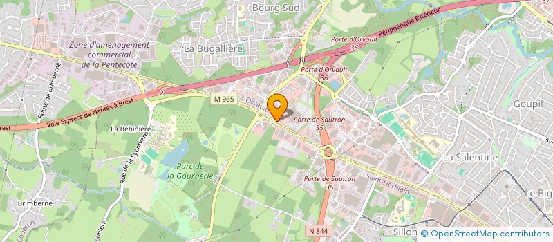 localisation de l'entreprise EMMA PORNICHET à ORVAULT