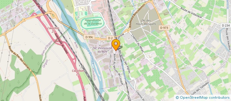 localisation de l'entreprise EMMA TRANS  CAVAILLON