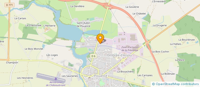 localisation de l'entreprise EMMA VEHESSE à OMBREE D'ANJOU