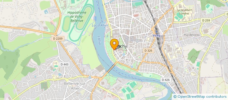 localisation de l'entreprise EMMAAUVERGNE à VICHY