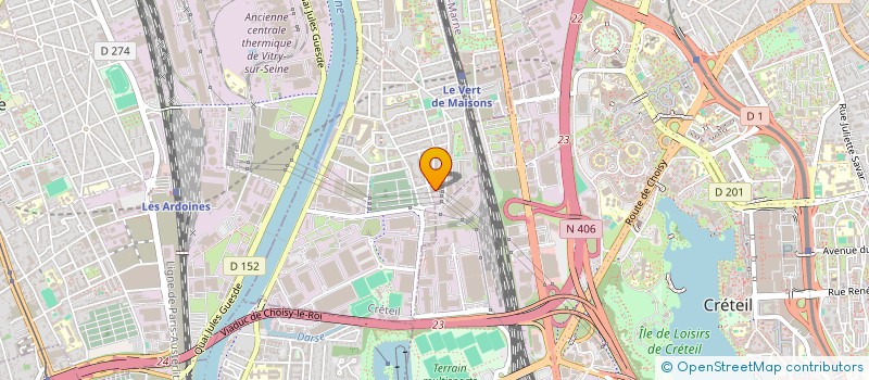 localisation de l'entreprise EMMAC à ALFORTVILLE