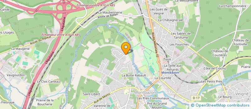 localisation de l'entreprise EMMACE  MONTBAZON