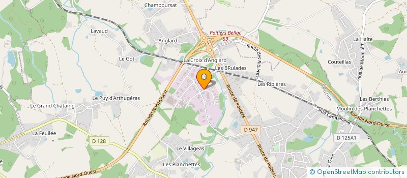 localisation de l'entreprise EMMACLA à COUZEIX