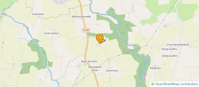 localisation de l'entreprise EMMACLAMA  MELGVEN