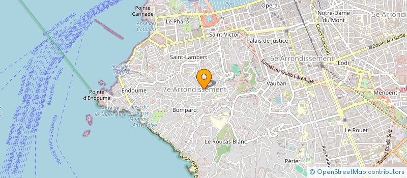 localisation de l'entreprise EMMACOM à MARSEILLE