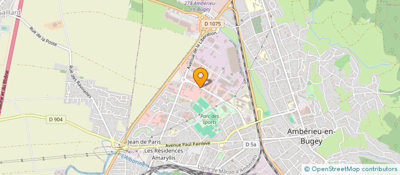 localisation de l'entreprise EMMAE  AMBERIEU-EN-BUGEY